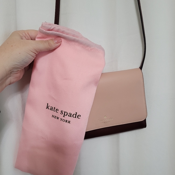 Kate Spade Kerri Small Flap Wallet On A String /Cherrywood - Picture 13 of 16